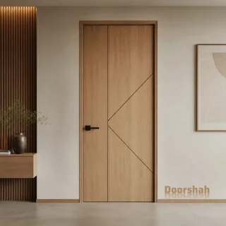 درب سمی‌فریملس (SEMELEVEL) با خطوط هندسی مینیمال بدون قاب کد 30340