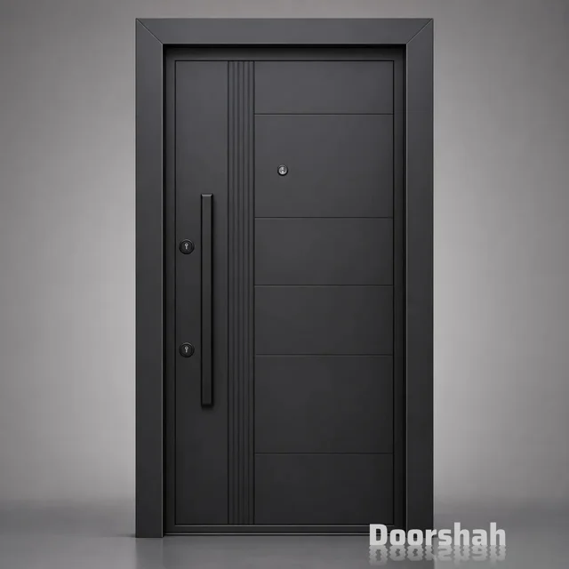 درب ضد سرقت طرح مدرن | درب CNC ضد سرقت کد 40445