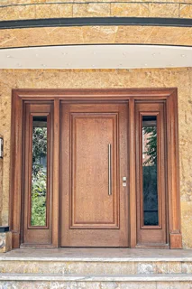 درب لابی ضد سرقت تک قاب با شیشه سکوریت کد L509