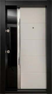 درب ضد سرقت ترکیب شیشه سکوریت و CNC کد 40461